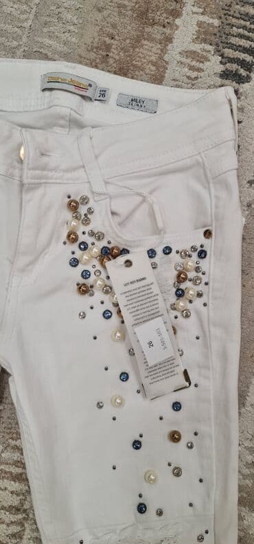 Джинсы: Джинсы, Прямые, S — 2