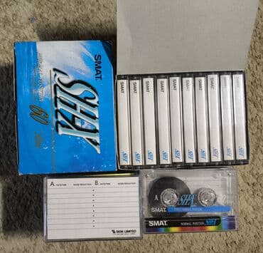 Аудиокассеты оригинал 1. RAKS 100, RAKS 90, KONICA XR-I 90, SMAT