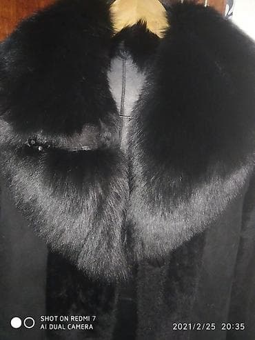 Дублёнка чёрная, натуральная кожа и мех. Состояние отличное. Носилась
