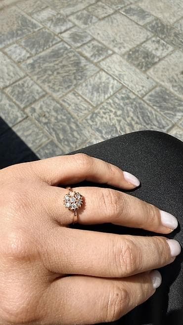 Кольца: Кольцо, Проба 585, Женские, Советские (СССР), Б/у — 2