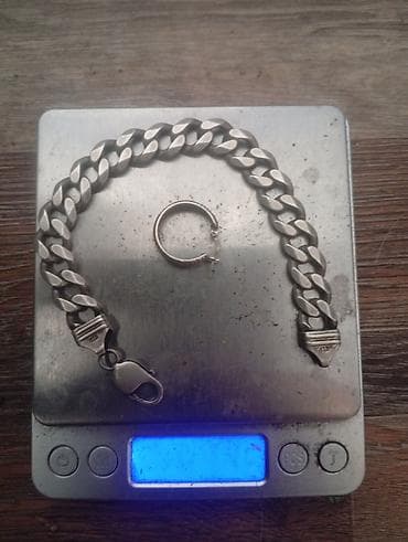 Продам серебряный браслет на руку. Вес 40 грамм. 925 проба lalafo.kg да Продам серебряный браслет на руку. Вес 40 грамм. 925 проба