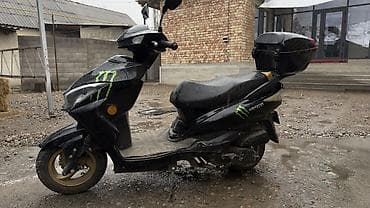 электрические мото: Скутер бензиновый, городской, черный - Кузов: современный дизайн с — 2