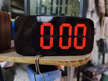 Часы для дома: Цифровые настольные часы с большим LED-дисплеем - Крупные красные — 1