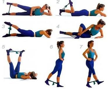 йоги: Эластичная фитнес-лента широкая. Эспандер ленточный для фитнеса, йоги — 4