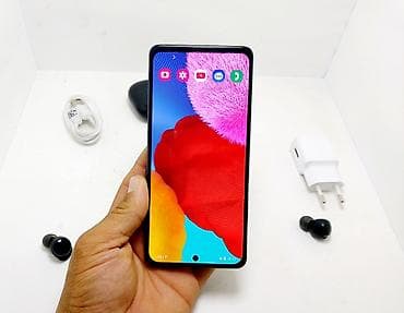galaxy s20 5g: Samsung Galaxy A51, Б/у, 128 ГБ, цвет - Черный, 1 SIM, 2 SIM — 3