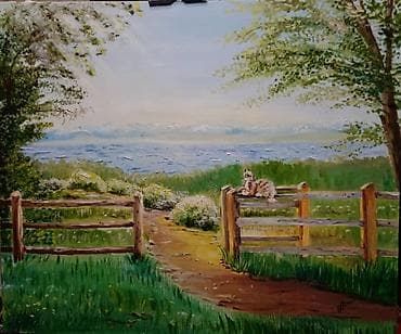 Авторская картина маслом на холсте, размер 50×60 см. Подойдёт для