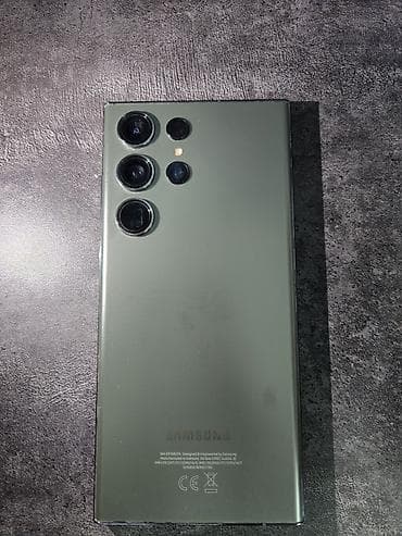 Техника и электроника: Samsung Galaxy S23 Ultra, Б/у, 256 ГБ, цвет - Зеленый, 2 SIM — 2