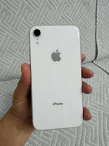корпус xr: IPhone Xr, Б/у, 128 ГБ, Белый, Защитное стекло, Чехол, 78 % — 9