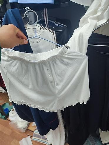 вязаные майки: Домашний женский комплект из мягкого трикотажа “рубчик” (ажурная — 4