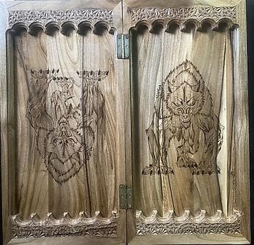 Лыжи: ШАХМАТЫ НАРДЫ ШАШАКИ ТРИ В ОДНОМ СДЕЛАНА ИЗ ОРЕХА ЭКСКЛЮЗИВНАЯ — 1