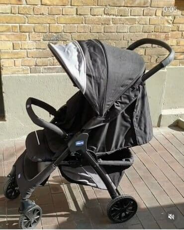 прогулочные коляски cam: Коляска, цвет - Черный, Б/у — 1