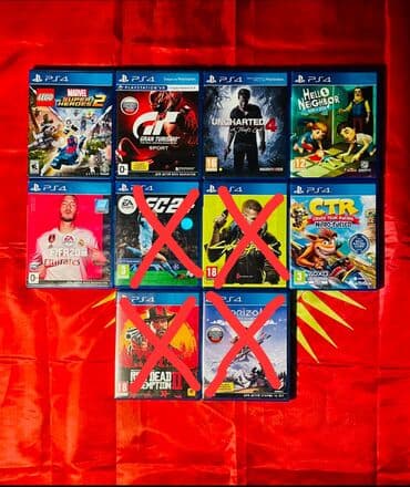 джостики на пк: Набор дисков для PlayStation 4 (PS4) — 10 игр в коробках с обложками и — 1