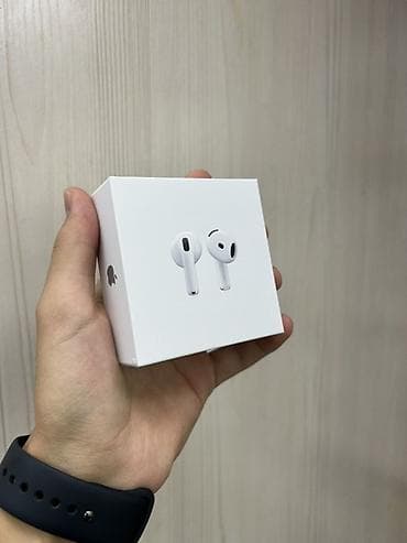 Аудиотехника: Зымсыз ичине салынуучу кулакчындар, Apple, AirPods 4, Жаңы — 1