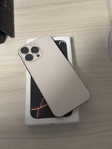 aifon se: IPhone 16 Pro Max, Б/у, 256 ГБ, Desert Titanium, Защитное стекло, Чехол, Коробка, 92 % — 1