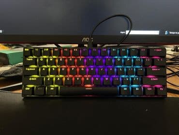 компьютерные мыши zelotes: Клавиатура, Механическая, Проводное подключение, Размер: 60% — 2