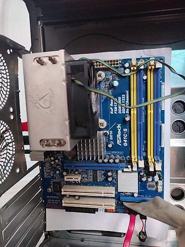 запчасти на компьютер: Материнская плата для ПК, ASRock, LGA775 — 1