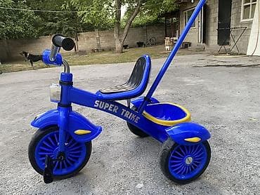 Новый !!! Детский трехколесный велосипед Super Trike - Яркий синий — 1