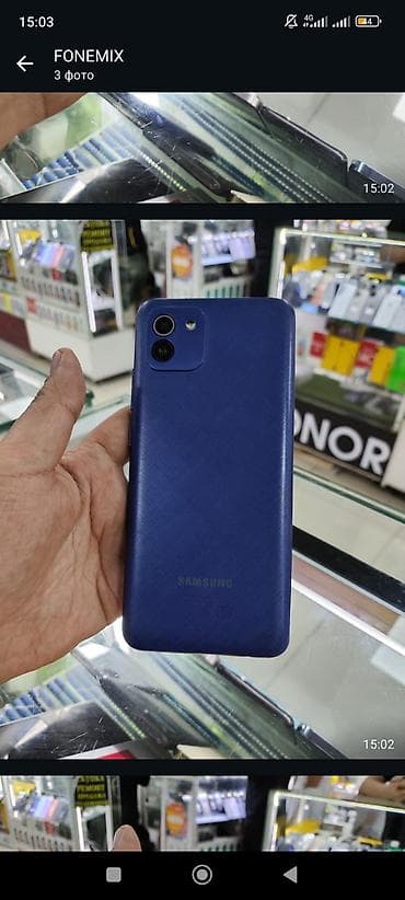Samsung Galaxy A03, цвет - Синий