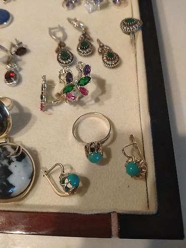 серебряные комплекты недорогие: Серебро!!! Комплекты с натуральными камнями. Комплект с белым — 4