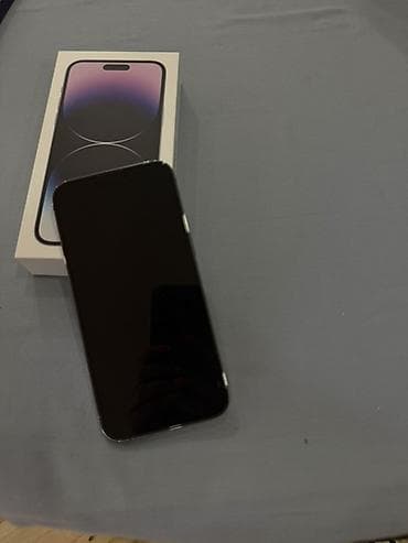 tecno spark 10pro: IPhone 14 Pro Max, Б/у, 256 ГБ, Deep Purple, Коробка, 80 % — 3