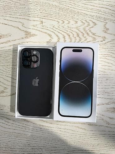 телефон режим: IPhone 14 Pro, Б/у, 256 ГБ, Черный, Коробка, 81 % — 3