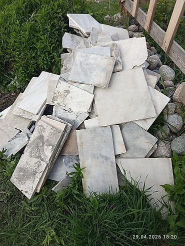 шифер лист: Натуральные Мраморные плитки СССР - Порода: мрамор со светло-серой — 6