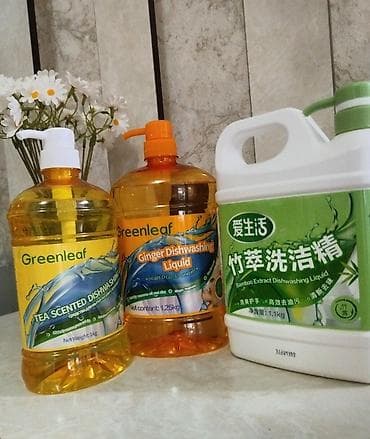 купить кошачий наполнитель: Набор бытовой химии и косметики крупных объемов: 1) Жидкие средства — 3