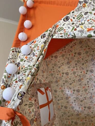 детский мир бишкек фото: 🧡 Оранжевый вигвам с рисунками леса — яркий, уютный и очень прочный! — 4