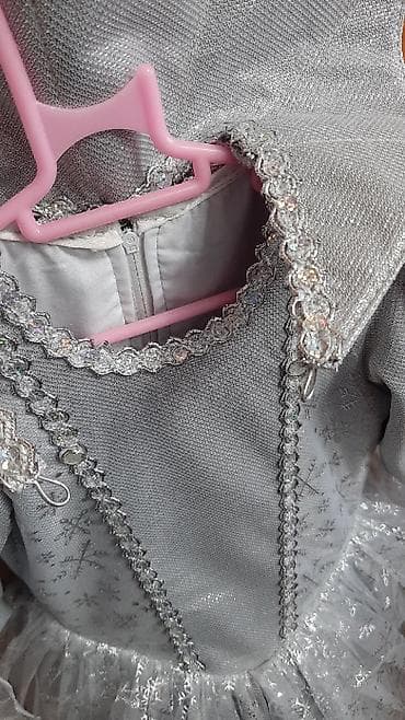 Платья: Детское платье, цвет - Серебристый, Новый — 6