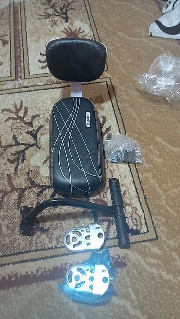 Детский транспорт: Детское пассажирское сиденье для велосипеда с подножками и спинкой - — 1