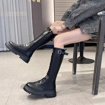 Ботинки и ботильоны: Женские берцы 35-36 размер — 6