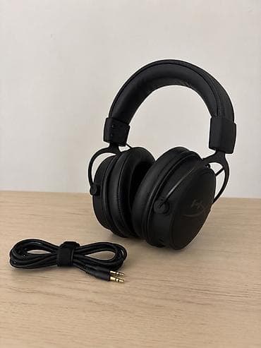 Аудиотехника: Зымдуу кулакка кийилме кулакчындар, HyperX, Колдонулган, түсү - Кара — 1