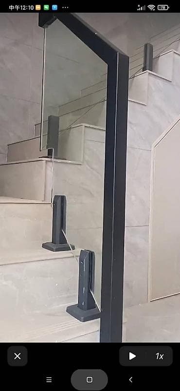 Кеңсе буюмдары: Каптал тосмолорун жасоо Материалы: Айнек, Жеке менчик үй үчүн, Жабуусу: Никель, Акысыз жеткирүү — 3