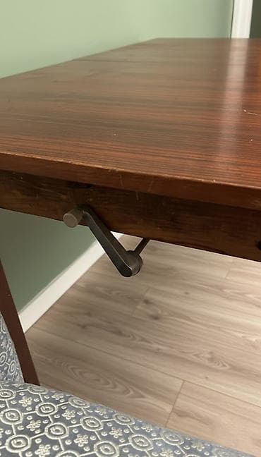 книжка стол: Кухонный стол, Б/у, Прямоугольный, Раскладной — 2