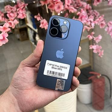 IPhone 15 Pro, Б/у, 256 ГБ, Blue Titanium, 95 %