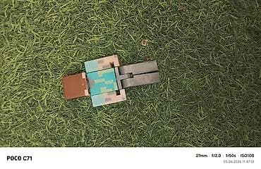 Фигурка-брелок в стиле Minecraft (персонаж Стив). - Материал