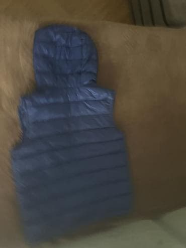 монклер: ОРИГИНАЛ Жилетка Moncler, синяя, стёганая - Классический пуховый — 9