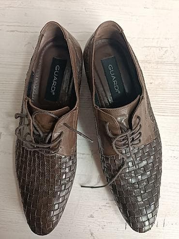 обувь белая: Мужские туфли, 42, Б/у, цвет - Коричневый — 5