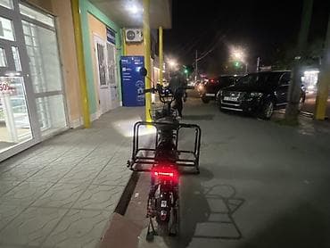 Электроскутер-грузовой (карго) с передней и задней платформами -