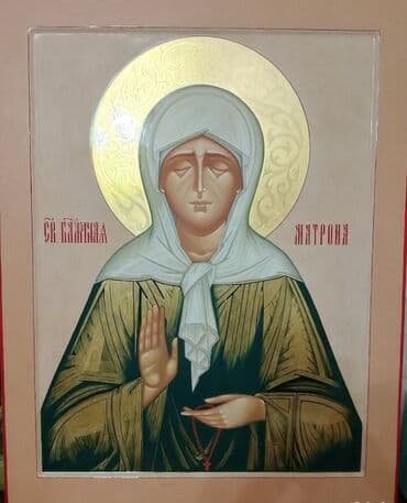 флаг кыргызстана 1898: Икона писанная Св. Блаженная Матрона Московская Св. Ангел Хранитель — 5