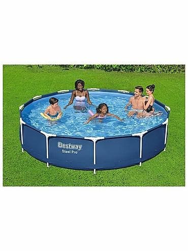 Спорт и отдых: 366/76см. Bestway 56706 BW Каркасный бассейн Steel Pro, 6473л — 8