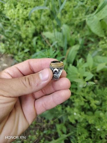 в единственнои экземпляре: Мужское перстень с темным грушевидным камнем - Масивный перстень с — 4