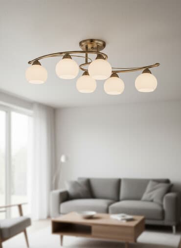 диффузор для дома: Немецкий Потолочный светильник Lampenwelt, в комплекте с лампами - — 3