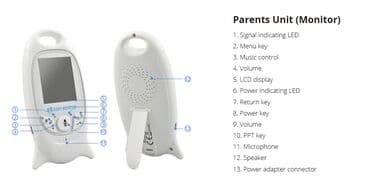 микрофон для детей: Видеоняня Video Baby Monitor VB601 Код: 3113Радионяня VB601 — 6