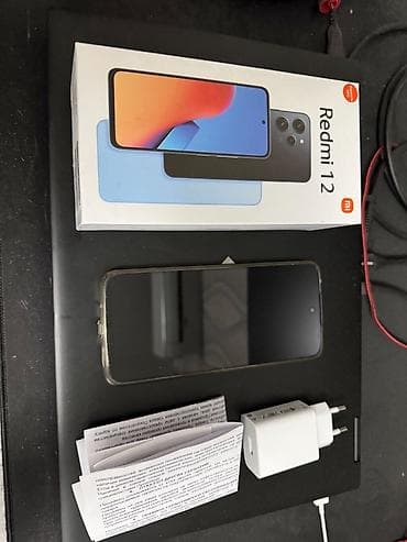 мед алимин: Redmi, Redmi 12, Б/у, 256 ГБ, цвет - Черный, 2 SIM — 2