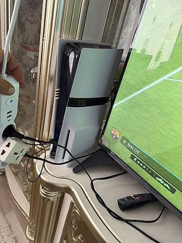 PS5 (Sony PlayStation 5): PlayStation ps5 pro+ дисковод 4 жостика телевизор большой - Домашняя — 1