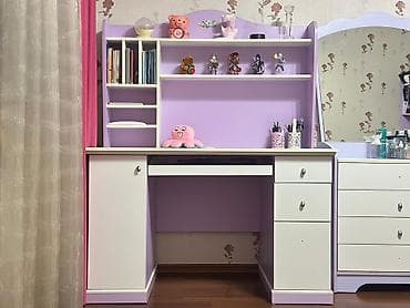 Декор и интерьер: Детская односпальная кровать, Б/у, Для девочки, С матрасом, Самовывоз — 2