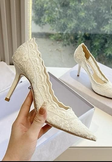 Туфли, 38, Jimmy Choo, Новый, цвет - Бежевый