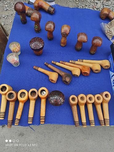 Аксессуарлар: Ручные деревянные трубки и аксессуары - Ассортимент трубок из — 1