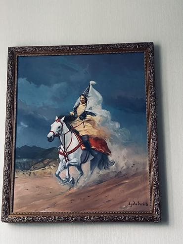 Подборка настенного искусства в рамах 1) Картина «На скаку» -